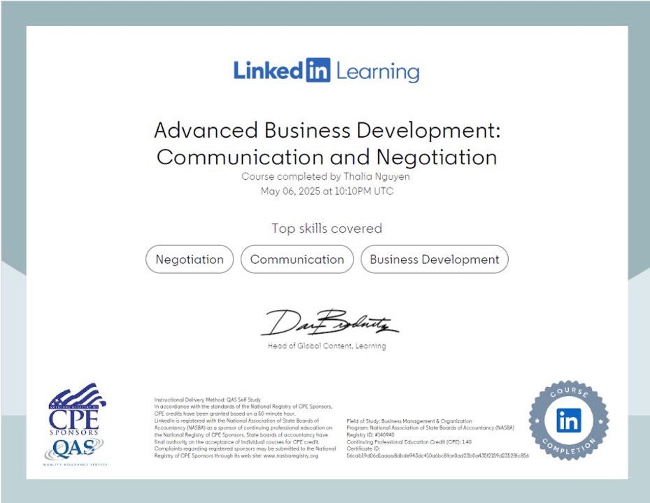 Advance Business Development Thumbnail